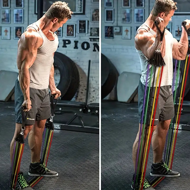 11pcs TPE Resistance Fitness Set - Ultimate Strength Trainer