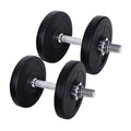 NNEDSZ 15kg Dumbbell Set Weight Plates Dumbbells Lifting Bench