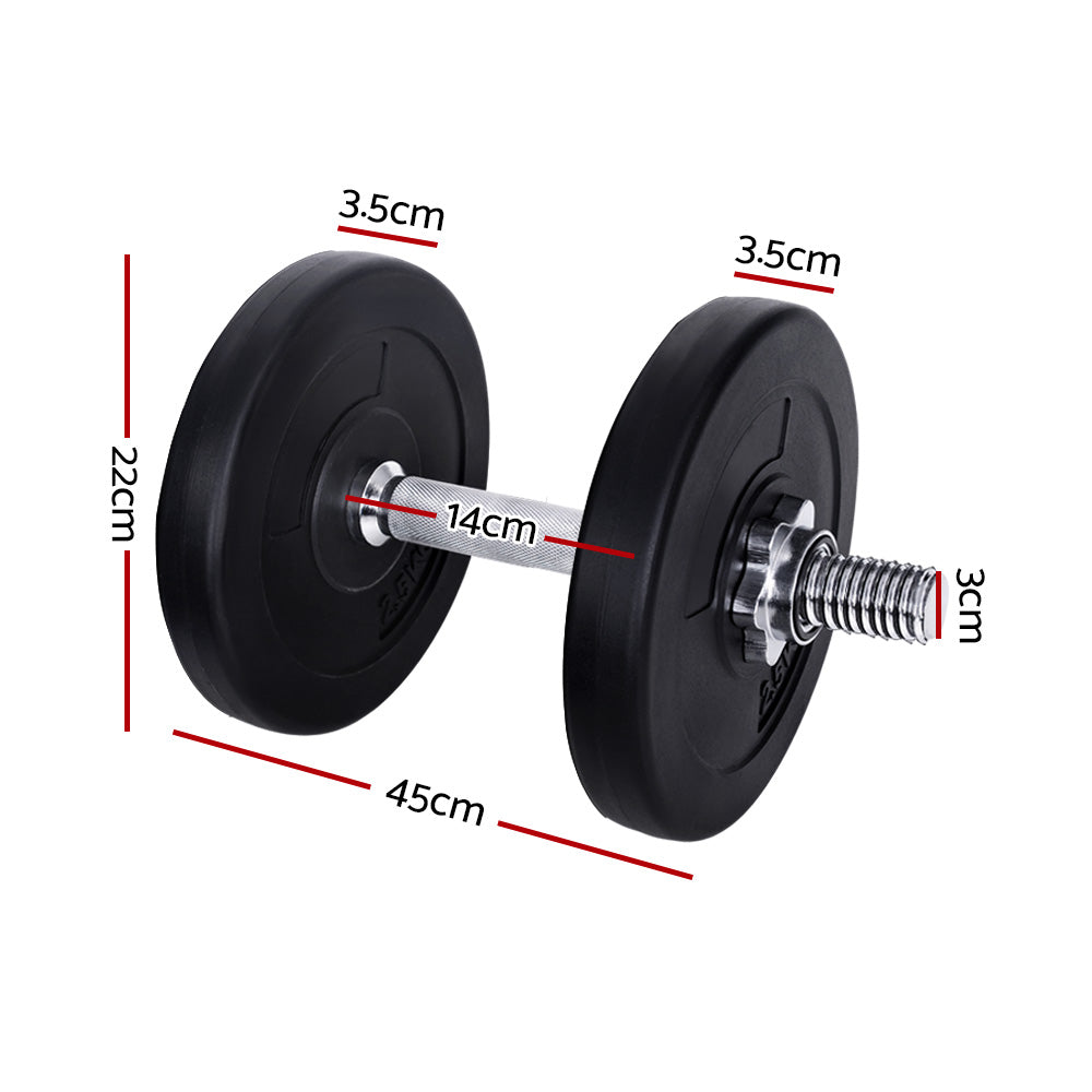 NNEDSZ 15kg Dumbbell Set Weight Plates Dumbbells Lifting Bench