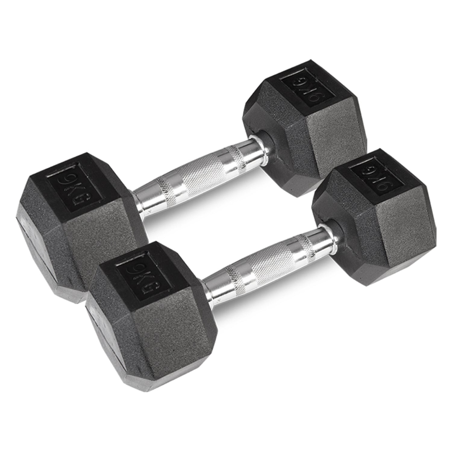 NNEDSZ 9kg Hex Dumbbell (Pair)