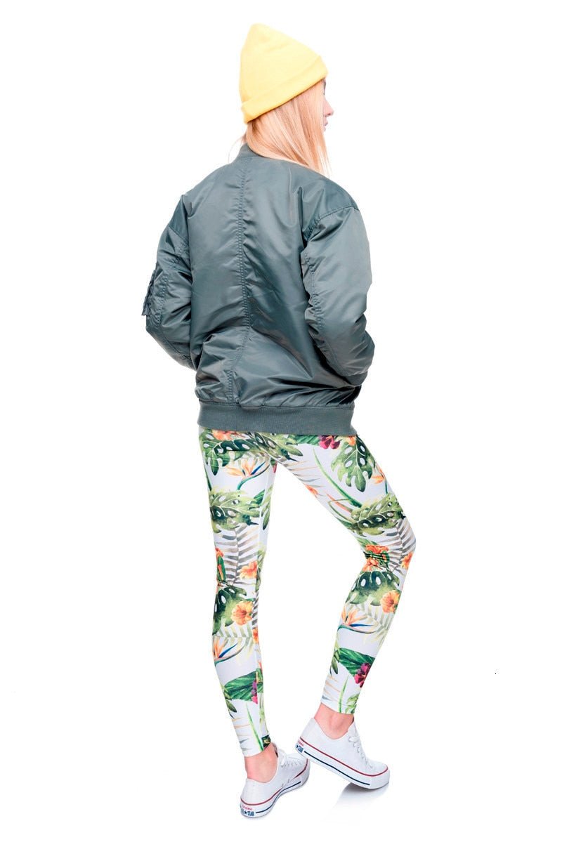Brand Fashion Camo Branches 3D Printing High Quality Slim Legging Women Casual Home Leggings Woman Pants