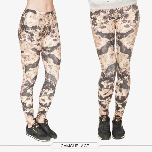 Brand Fashion Camo Branches 3D Printing High Quality Slim Legging Women Casual Home Leggings Woman Pants