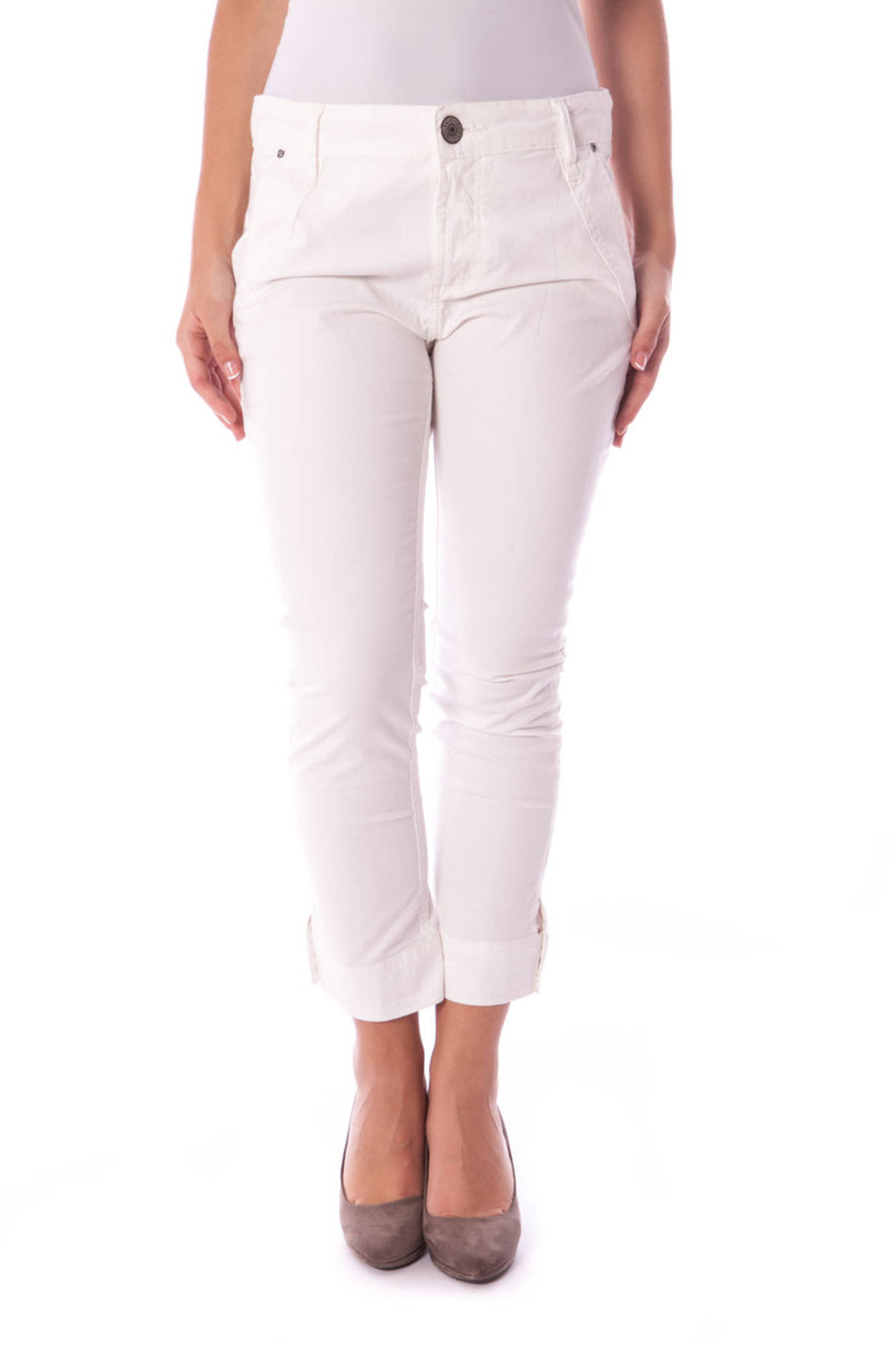COLCCI WOMAN FISHERMAN PANTS WHITE
