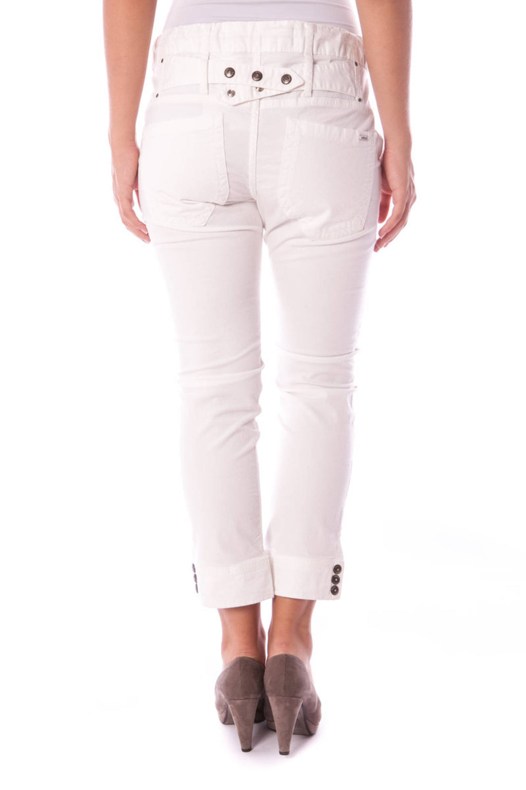 COLCCI WOMAN FISHERMAN PANTS WHITE