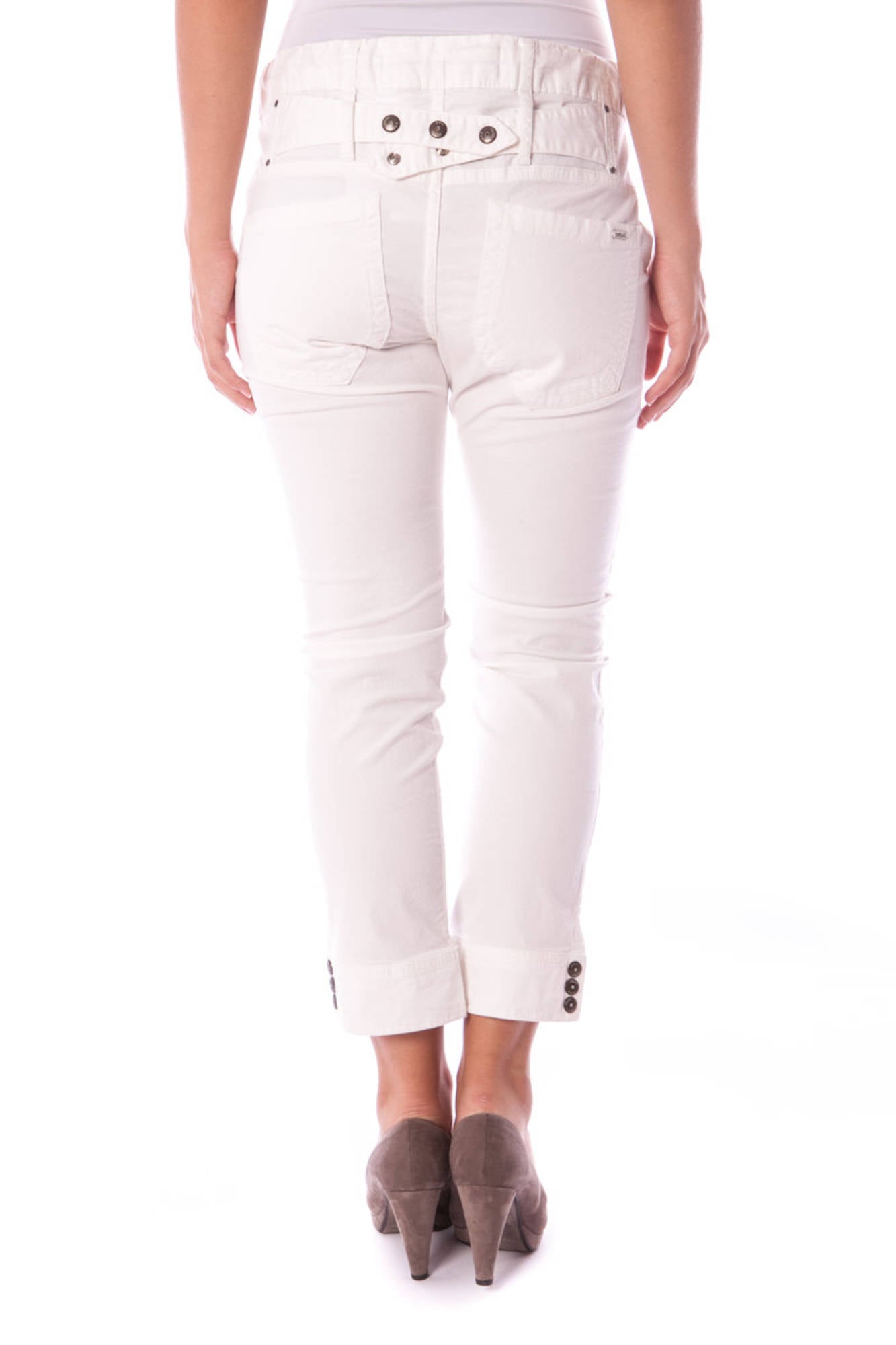 COLCCI WOMAN FISHERMAN PANTS WHITE