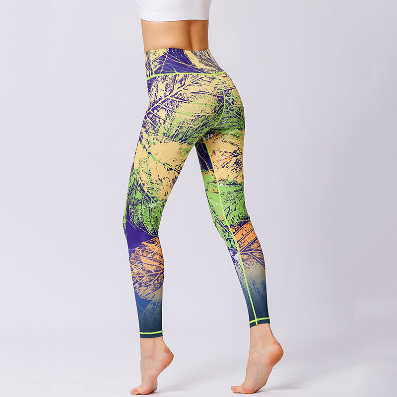 Women Yoga Pants Workout Leggings Fitness Sport Print Athletic Pants