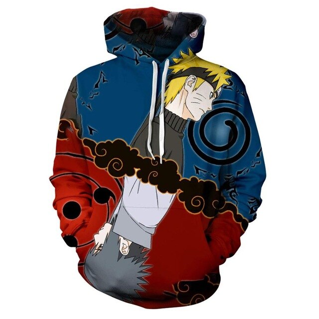 Super Cool Harajuku Hoodies Uzumaki Naruto 3D Hoodie Men Women Pullovers Hooded Sweatshirts Fashion Hoody Streetwear Coat Top