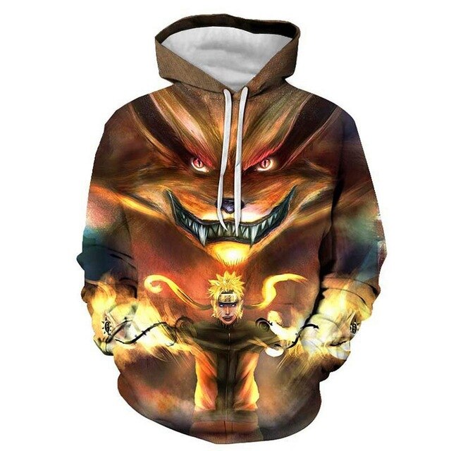 Super Cool Harajuku Hoodies Uzumaki Naruto 3D Hoodie Men Women Pullovers Hooded Sweatshirts Fashion Hoody Streetwear Coat Top