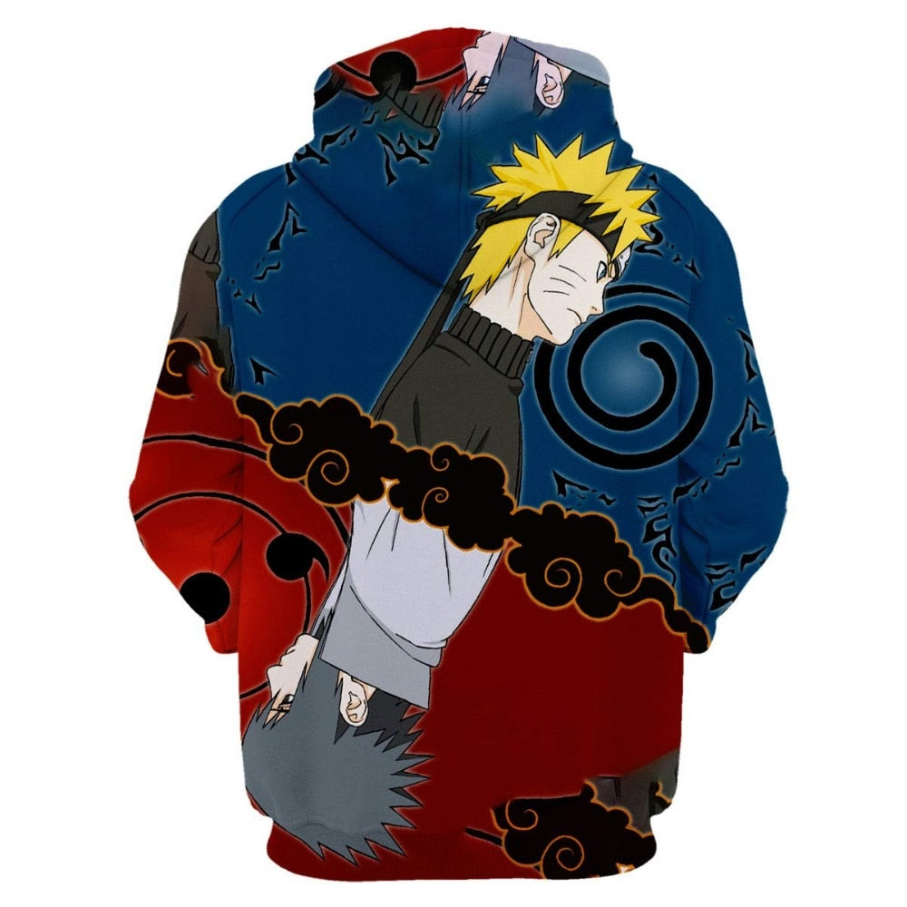Super Cool Harajuku Hoodies Uzumaki Naruto 3D Hoodie Men Women Pullovers Hooded Sweatshirts Fashion Hoody Streetwear Coat Top