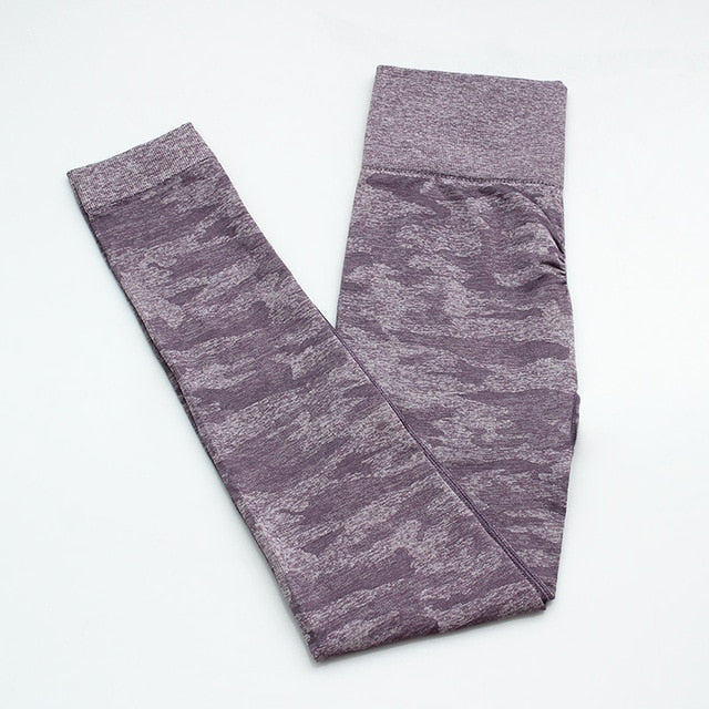 Woman Fitness Camouflage Seamless Leggings High Waist Yoga Pants
