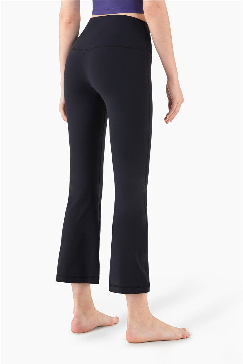 Sports Leggings Women High Waist Wide Legs Yoga Pants Solid Fashion High Elastic Push Up Work Out Pants For Women Jogging Pants